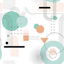 Load image into Gallery viewer, Abstract Geometric Shapes Peel & Stick Wallpaper N015056
