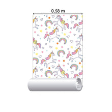 Load image into Gallery viewer, Childlike Unicorns Peel & Stick Wallpaper N015065