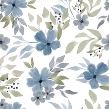 Load image into Gallery viewer, Watercolor Floral Peel & Stick Wallpaper N015070