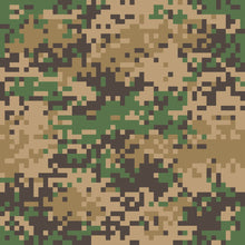 Load image into Gallery viewer, Teen Pixelated Camouflage Peel & Stick Wallpaper N015079
