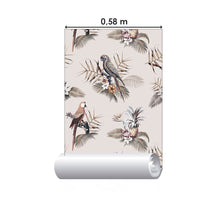 Load image into Gallery viewer, Araras and Flowers Tropical Peel & Stick Wallpaper N015082