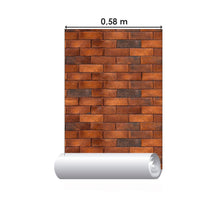 Load image into Gallery viewer, Red Brick Wall Peel & Stick Wallpaper N015092