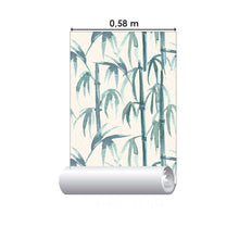 Load image into Gallery viewer, Leaves Bamboo Watercolor Peel & Stick Wallpaper N015107