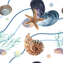 Load image into Gallery viewer, Starfish and Shells Peel & Stick Wallpaper N015114