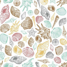 Load image into Gallery viewer, Shells and Starfish Peel & Stick Wallpaper N015115