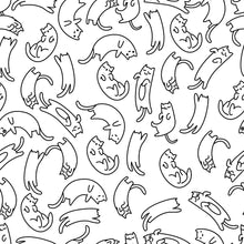 Load image into Gallery viewer, Little Cats To Color Teen Peel & Stick Wallpaper N015123