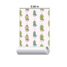 Load image into Gallery viewer, Cactus Plants Peel & Stick Wallpaper N015132