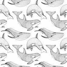 Load image into Gallery viewer, Dotted Whales Peel & Stick Wallpaper N015134