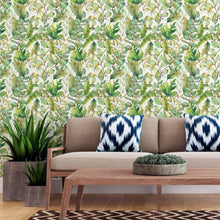 Load image into Gallery viewer, Watercolor Leaves Peel & Stick Wallpaper N015201