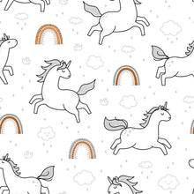 Load image into Gallery viewer, Childlike Raindrops and Rainbows Peel & Stick Wallpaper N016033