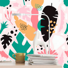 Load image into Gallery viewer, Leaves Colorful Peel & Stick Wallpaper N016036
