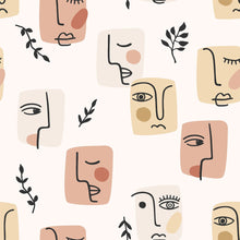 Load image into Gallery viewer, Abstract Faces Peel & Stick Wallpaper N016051