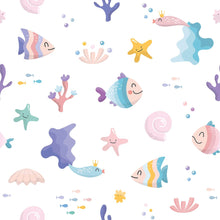 Load image into Gallery viewer, Childlike Seabed Peel & Stick Wallpaper N016054