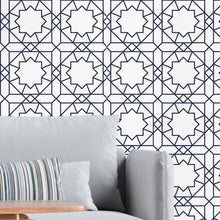 Load image into Gallery viewer, Geometric Art Deco Peel & Stick Wallpaper N016060