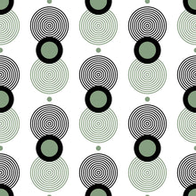 Load image into Gallery viewer, Geometric Green Circles Peel & Stick Wallpaper N016067