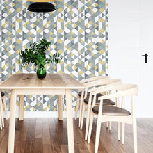 Load image into Gallery viewer, Geometric Tropical Peel & Stick Wallpaper N04014