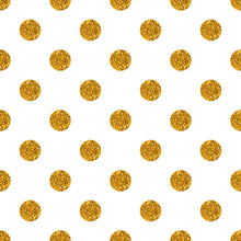 Load image into Gallery viewer, Golden Glitter Polka Dots Peel & Stick Wallpaper N04033