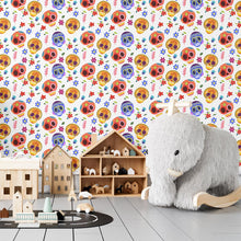 Load image into Gallery viewer, Mexican Skull Colorful Peel & Stick Wallpaper N04054