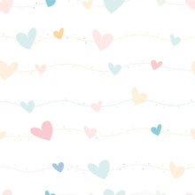 Load image into Gallery viewer, Colorful Hearts Peel & Stick Wallpaper N04075