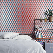 Load image into Gallery viewer, Geometric Compass Stars Peel & Stick Wallpaper N04101