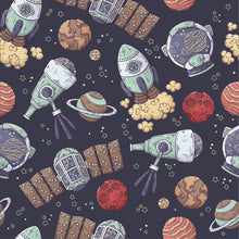 Load image into Gallery viewer, Colorful Space Cartoon Peel & Stick Wallpaper N04109