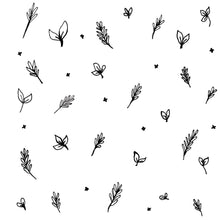 Load image into Gallery viewer, Leaves Black and White Peel & Stick Wallpaper N04110