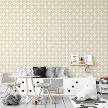 Load image into Gallery viewer, Yellow Plaid Peel & Stick Wallpaper N04123