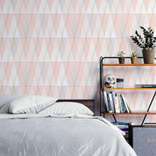 Load image into Gallery viewer, Geometric Plaid Peel & Stick Wallpaper N04134