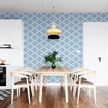 Load image into Gallery viewer, Ethnic Blue and White Peel & Stick Wallpaper N04140