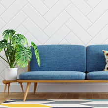 Load image into Gallery viewer, Off White Brick Wall Peel & Stick Wallpaper N04162