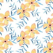 Load image into Gallery viewer, Yellow Flowers Peel & Stick Wallpaper N04170