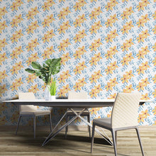 Load image into Gallery viewer, Yellow Flowers Peel & Stick Wallpaper N04170