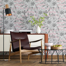 Load image into Gallery viewer, Floral Dots and Chevron Peel & Stick Wallpaper N012048