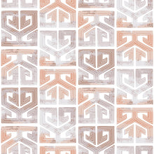 Load image into Gallery viewer, Ethnic Brown and Orange Peel & Stick Wallpaper N04192