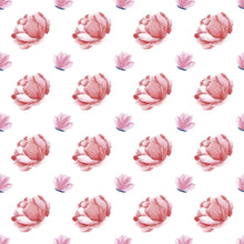 Load image into Gallery viewer, Pink Minimalist Flowers Peel & Stick Wallpaper N04202