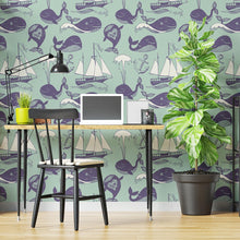 Load image into Gallery viewer, Sea Creatures Peel & Stick Wallpaper N04225