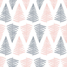 Load image into Gallery viewer, Pine Trees Pink and Grey Peel & Stick Wallpaper N04232