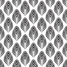 Load image into Gallery viewer, Peacock Feathers B&W Peel & Stick Wallpaper N04236