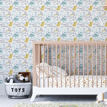 Load image into Gallery viewer, Dinosaurs Little Peel & Stick Wallpaper N04238