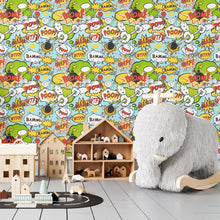 Load image into Gallery viewer, Pop Art Explosive Comics Peel & Stick Wallpaper N04240
