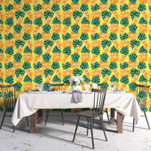 Load image into Gallery viewer, Orange Leaves Peel & Stick Wallpaper N04257