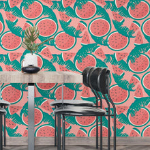 Load image into Gallery viewer, Watermelon Leaves Peel & Stick Wallpaper N04258