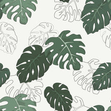 Load image into Gallery viewer, Tropical Leaves Peel & Stick Wallpaper N04260