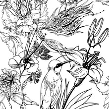 Load image into Gallery viewer, Hummingbird Peel & Stick Wallpaper N04261