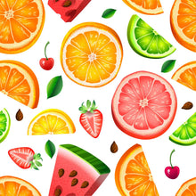 Load image into Gallery viewer, Fruits Tropical Multi-Color Peel & Stick Wallpaper N04266