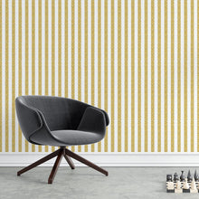 Load image into Gallery viewer, Stripes Golden and White Peel & Stick Wallpaper N04275