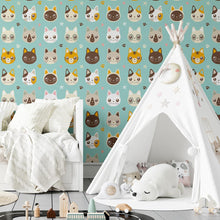 Load image into Gallery viewer, Cats Peel & Stick Wallpaper N04297