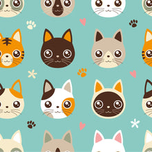 Load image into Gallery viewer, Cats Peel & Stick Wallpaper N04297