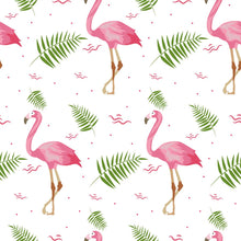 Load image into Gallery viewer, Flamingos Leaves Peel & Stick Wallpaper N04300