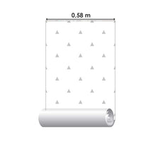 Load image into Gallery viewer, White & Grey Minimalist Triangles Peel & Stick Wallpaper N05027